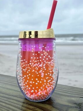 Pom Pom Wine Tumbler